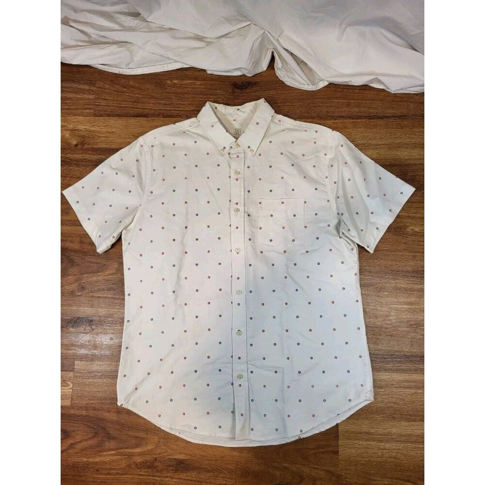 Jack Threads Red White Blue Stars S/S‎ Button Up